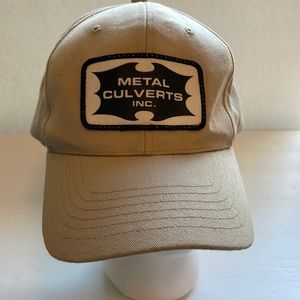 Metal Culverts baseball hat cap tan os snap back